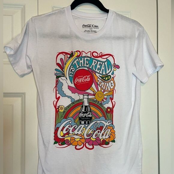 Coca Cola Colorful Women’s T-shirt - Picture 2 of 9